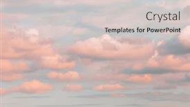  Presentation with soft colors - Audience pleasing PPT theme consisting of beautiful-soft-clouds-formation backdrop and a light gray colored foreground