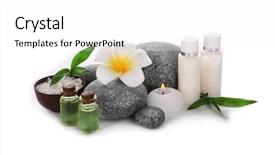  Presentation with spa white orchids black - Cool new theme with beautiful spa composition on white backdrop and a white colored foreground