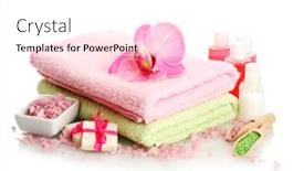  Presentation with spa - Slide deck with beautiful-spa-setting-isolated background and a white colored foreground