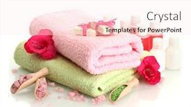  Presentation with spa - Amazing slides having beautiful-spa-setting-isolated backdrop and a sky blue colored foreground