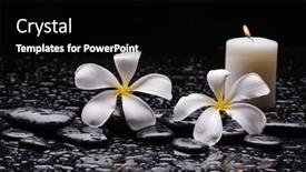  Presentation with zen - Presentation theme featuring beautiful-spa-setting-of-frangipani background and a black colored foreground