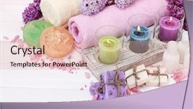  Presentation with spa white orchids black - PPT layouts featuring beautiful spa setting on white background and a  colored foreground