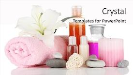  Presentation with in memory of lily - Slide set consisting of beautiful spa setting with lily background and a  colored foreground