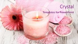  Presentation with abstract beautiful black pink glitter - Audience pleasing PPT layouts consisting of beautiful spa setting with pink backdrop and a  colored foreground