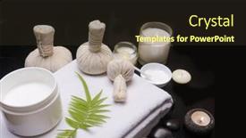  Presentation with fern - Cool new theme with beautiful-spa-setting-with-salt backdrop and a wine colored foreground