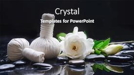  Presentation with zen stone - Slide deck featuring beautiful-spa-still-life background and a black colored foreground