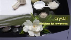  Presentation with palm oil - Colorful slides enhanced with beautiful-spa-still-life backdrop and a tawny brown colored foreground