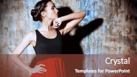  Presentation with spanish art - Slide deck having beautiful spanish girl latin dance background and a  colored foreground