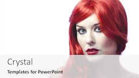  Presentation with spanish style - Theme featuring beautiful spanish woman in lace dress and great red hair romantic or medieval style background and a white colored foreground