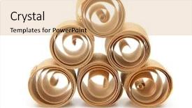  Presentation with wood - Slides with beautiful spiral wood shavings created background and a  colored foreground
