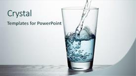  Presentation with gravity rain blue water drop splash - Cool new presentation with beautiful splash of blue water backdrop and a sky blue colored foreground