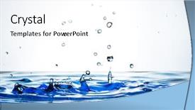  Presentation with water splash - Cool new PPT theme with beautiful splash of water backdrop and a  colored foreground