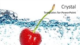  Presentation with fruit - Theme featuring beautiful splashes and fresh fruit background and a white colored foreground