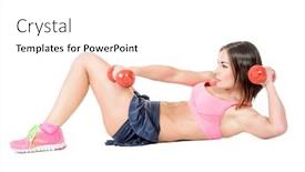  Presentation with abdominal - Amazing PPT layouts having beautiful sportswomen do exercises for abdominal muscles isolated over white backdrop and a white colored foreground