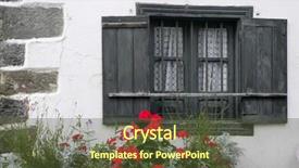  Presentation with beautiful houses - Amazing slides having beautiful stone houses in spain pyrenees villages backdrop and a tawny brown colored foreground