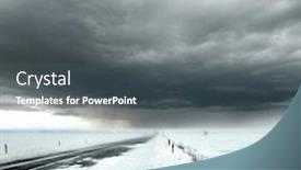  Presentation with stormy sky and dark clouds - Slides enhanced with beautiful-stormy-sky-with-clouds background and a gray colored foreground