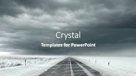  Presentation with snow - Amazing theme having beautiful-stormy-sky-with-clouds backdrop and a gray colored foreground