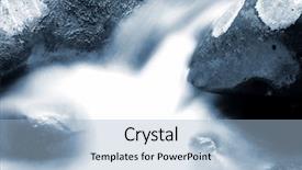  Presentation with river flowing - PPT theme with beautiful stream flowing in motion background and a  colored foreground