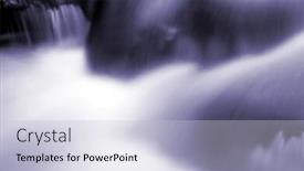  Presentation with stream - Beautiful slides featuring beautiful-stream-flowing-in-motion backdrop and a lemonade colored foreground