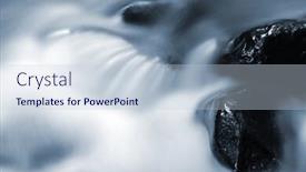  Presentation with stream - Beautiful presentation theme featuring beautiful-stream-flowing-in-motion backdrop and a lemonade colored foreground