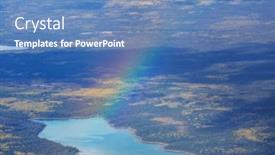  Presentation with serenity - Slide deck consisting of beautiful-summer-landscape-with-serenity background and a teal colored foreground