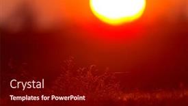  Presentation with romania - Audience pleasing PPT theme consisting of beautiful-summer-sunset-dobrogea-romania backdrop and a wine colored foreground