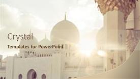  Presentation with spectacular - Audience pleasing presentation theme consisting of beautiful-sun-rays-beaming-through backdrop and a lemonade colored foreground