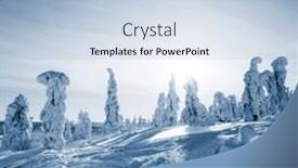  Presentation with finland - PPT layouts enhanced with beautiful sunny winter landscape in lapland finland background and a light blue colored foreground