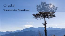  Presentation with recreation - PPT theme having beautiful-sunrise-in-dueigaoyue-station background and a teal colored foreground