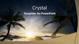  Presentation with hang - Colorful PPT theme enhanced with beautiful sunrise in rawai phuket island thailand with long tailed boat ruea hang yao backdrop and a navy blue colored foreground