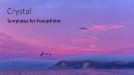  Presentation with remote - Slide deck enhanced with beautiful-sunrise-in-the-remote background and a light blue colored foreground