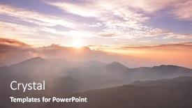  Presentation with maui - Amazing slide set having beautiful-sunrise-scene-on-haleakala backdrop and a gray colored foreground