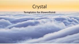  Presentation with image resolution - Amazing PPT theme having beautiful sunset above clouds backdrop and a lemonade colored foreground