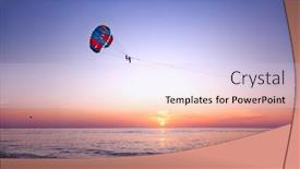  Presentation with sea - Colorful slides enhanced with beautiful-sunset-by-the-sea backdrop and a sky blue colored foreground