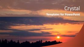  Presentation with ireland - Slide deck featuring beautiful sunset in ireland clonmacnoise background and a coral colored foreground