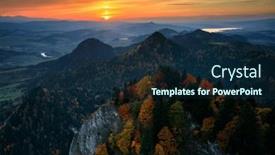  Presentation with poland - Slides having beautiful-sunset-in-the-pieniny background and a navy blue colored foreground