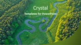  Presentation with republic day - Slide deck with beautiful sunset light czech republic background and a forest green colored foreground