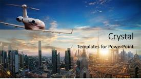  Presentation with private jet - Audience pleasing presentation consisting of beautiful sunset light mode backdrop and a lemonade colored foreground