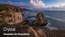  Presentation with sunset beach - Presentation featuring beautiful-sunset-ove-muriwai-beach background and a wine colored foreground