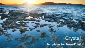  Presentation with blanco - Colorful slide deck enhanced with beautiful-sunset-over-lago-blanco backdrop and a ocean colored foreground