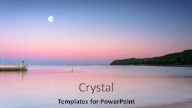  Presentation with sunset beach - Slide set consisting of beautiful-sunset-over-the-beach background and a lemonade colored foreground