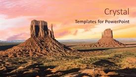  Presentation with west - Theme with beautiful-sunset-over-the-west background and a  colored foreground