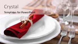  Presentation with table setting - Presentation enhanced with beautiful-table-setting-close-up and a lemonade colored foreground