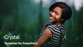  Presentation with teenage girl - Colorful PPT layouts enhanced with beautiful teenage girl outdoors shallow backdrop and a tawny brown colored foreground