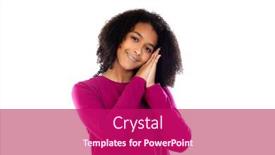  Presentation with pink white - Cool new PPT layouts with beautiful-teenager-girl-with-pink backdrop and a violet colored foreground
