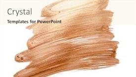  Presentation with watercolor design - Presentation design consisting of beautiful-textured-golden-strokes-isolated background and a lemonade colored foreground