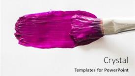  Presentation with stroke - PPT layouts having beautiful textured purple stroke isolated on white background background and a white colored foreground