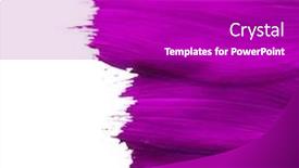  Presentation with stroke - Slide set featuring beautiful textured purple stroke isolated on white background background and a purple colored foreground