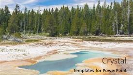  Presentation with faithful - Colorful PPT theme enhanced with beautiful-thermal-pool-in-upper backdrop and a lemonade colored foreground