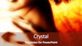  Presentation with artistic - PPT layouts consisting of beautiful thirty something in artistic make-up background and a tawny brown colored foreground